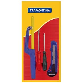 Jogo de Ferramentas Tramontina - 4 Peças - JOGO FERRAMENTAS 4 PCS 43408304 TRAMONTINA - 1