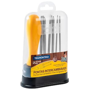 Jogo de Chaves de Fenda Tramontina - 6 Peças - JOGO CHAVES FENDA 6 PCS 41110506 TRAMONTINA - 1
