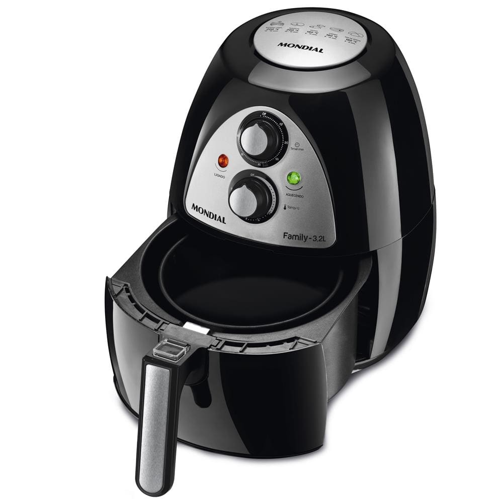 Fritadeira Elétrica Sem Óleo Air Fryer Mondial Family NAF03 2,7 L