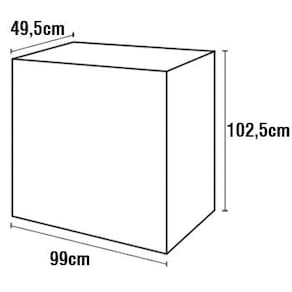Cômoda Infantil Santos Andirá com 1 Porta, 5 Gavetas e Trava de Segurança Encanto - Branco/Azul - 2