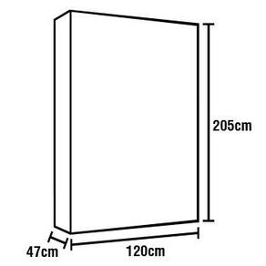 Guarda-Roupa Infantil Simbal Brilhante com 3 Portas e 2 Gavetas - Branco - Branco - 3