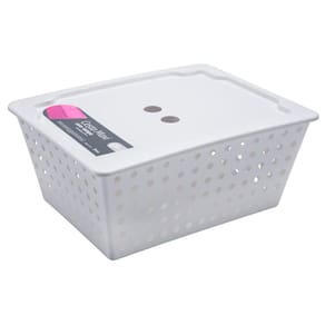Cesta Organizadora Coza Maxi com Tampa 10829/0007 – Branca