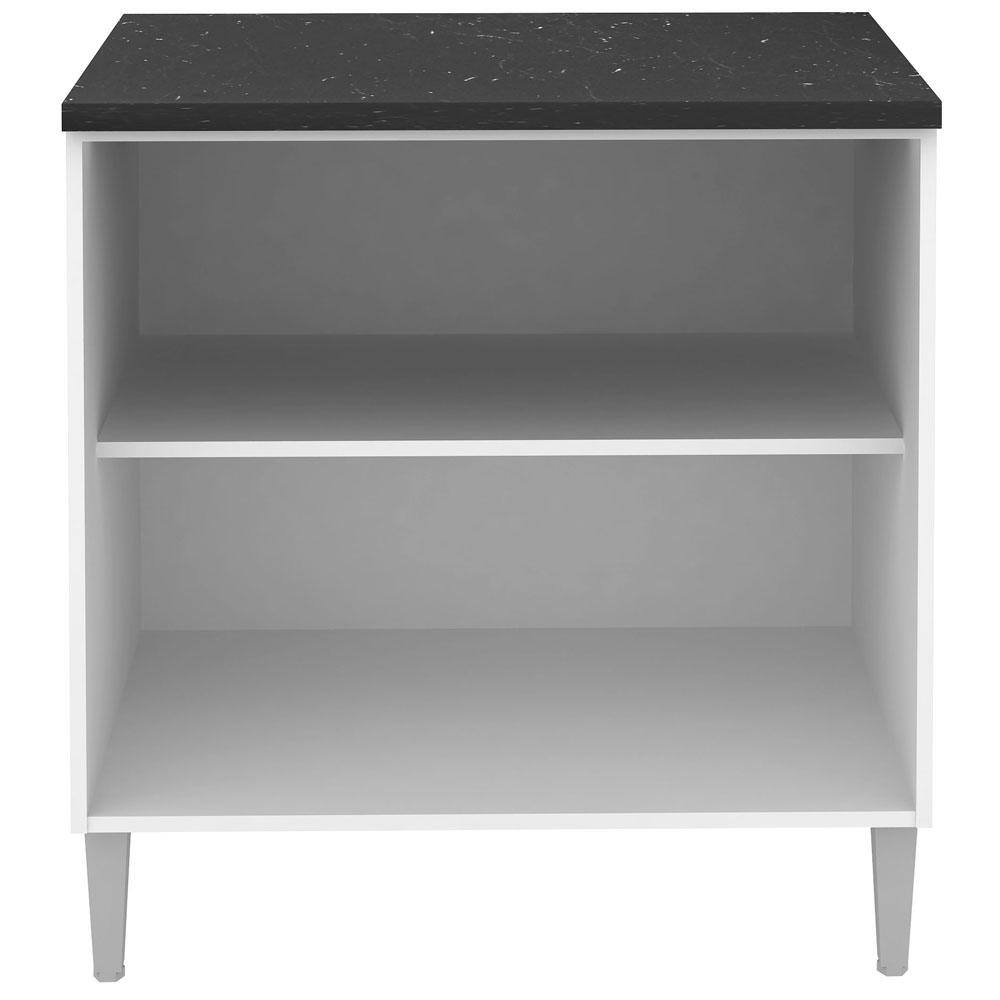 Balcão Batente Madesa Elis com 2 Portas e 1 Prateleira - Branco - 1