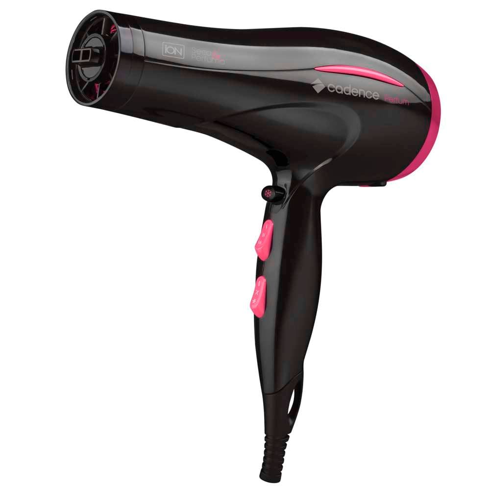 Secador de Cabelos Cadence SEC 700 Perfum com Emissão de Íons – Preto/Rosa - 220v - 1