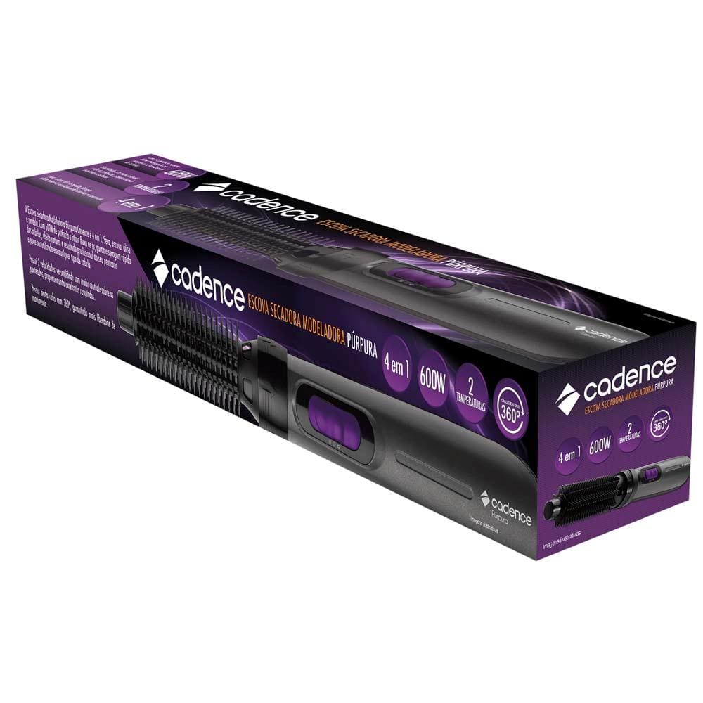 Escova Secadora Modeladora Cadence ESC100 Púrpura – 600W - 220v - 3