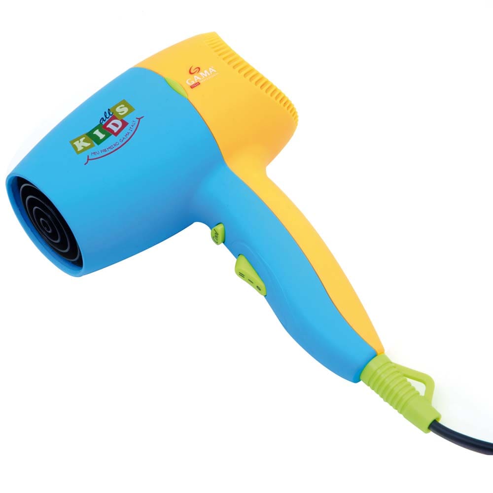 Secador de Cabelos GA.MA Italy Kids com Tecnologia de Íon, Nano Silver e Tourmaline 1400W – Verde/Amarelo/Azul - 220V - 3