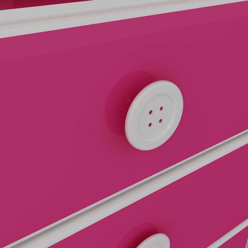 Cômoda Infantil Gelius Móveis com 3 Gavetas Angelina - Rosa - 2