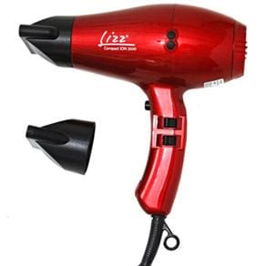 Secador de Cabelos Lizz Compact Ion 3500 Motor AC Profissional e 3 Temperaturas – Vermelho - 220V - 1