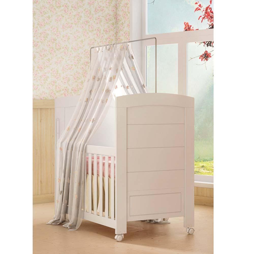 Berço Mini-Cama Carolina Móveis Cleo - Branco - Branco - 1