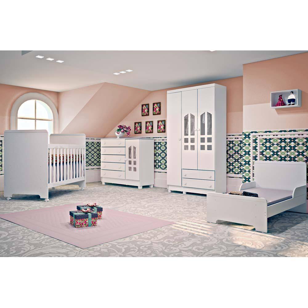 Berço Carolina Móveis Selena – Branco - Branco - 3