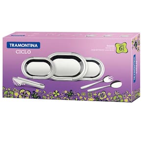 Conjunto de Baixelas Tramontina Ciclo Inox - 6 Peças