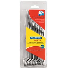 Jogo de Chaves Combinadas Tramontina - 8 Peças - JOGO DE CHAVES COMBINADAS 8 PCS TRAMONTINA - 1
