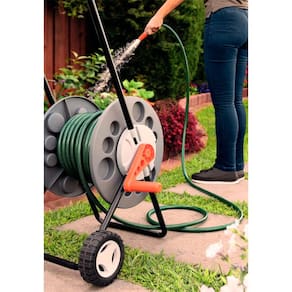 Enrolador de Mangueira Tramontina 1/2" até 50 metros com Rodinhas - ENROLADOR MANGUEIRAS VD TRAMONTINA - 2