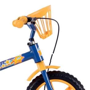 Bicicleta Infantil Track Arco Íris Aro-12 Com Rodas de Apoio e Capa  Corrente - Preto e Laranja