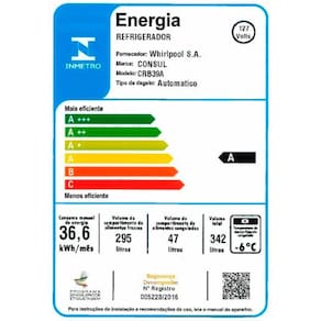 Geladeira Consul Frost Free Facilite CRB39AB Branca - 342L