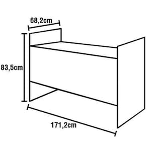 Berço com Cômoda Art in Móveis Encanto - Branco - 3