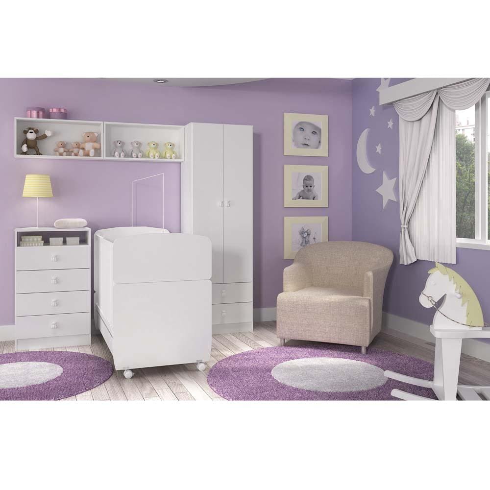 Berço Cama Americano Art in Móveis Carinho - Branco - 2