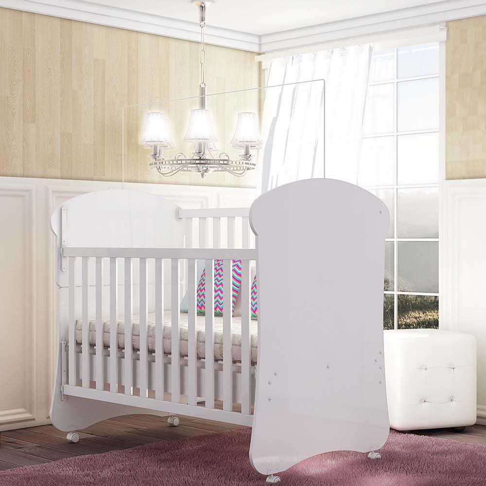 Berço Cama Americano Art in Móveis Fofura - Branco - 2