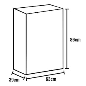 Cômoda Barcellona com 4 Gavetas - BRANCO AZUL BRILHO - 1