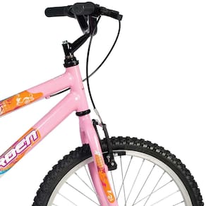 BICICLETA INFANTIL ARO 20 BRAVE BRANCO E ROSA VERDEN BIKES