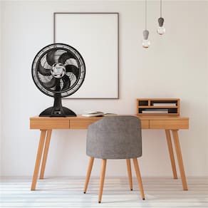 Ventilador de Mesa Arno Ultra Silence Force VU40 com 3 Velocidades - Preto