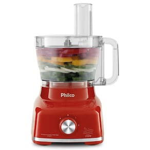 Multiprocessador de Alimentos Philco 9 em 1 PMP1600V com 1400W – Vermelho