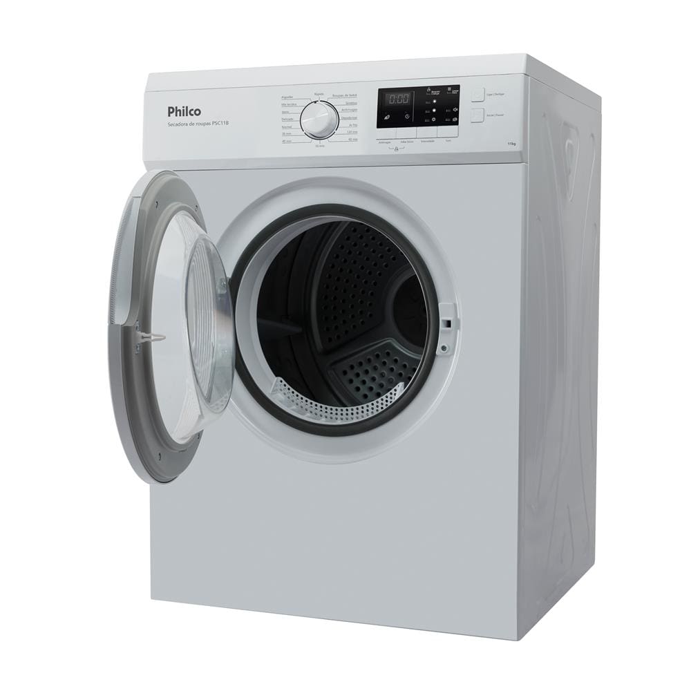 Secadora de Roupas 11kg Philco PSC11B Display Digital 16 Programas Branca - 110v - 2