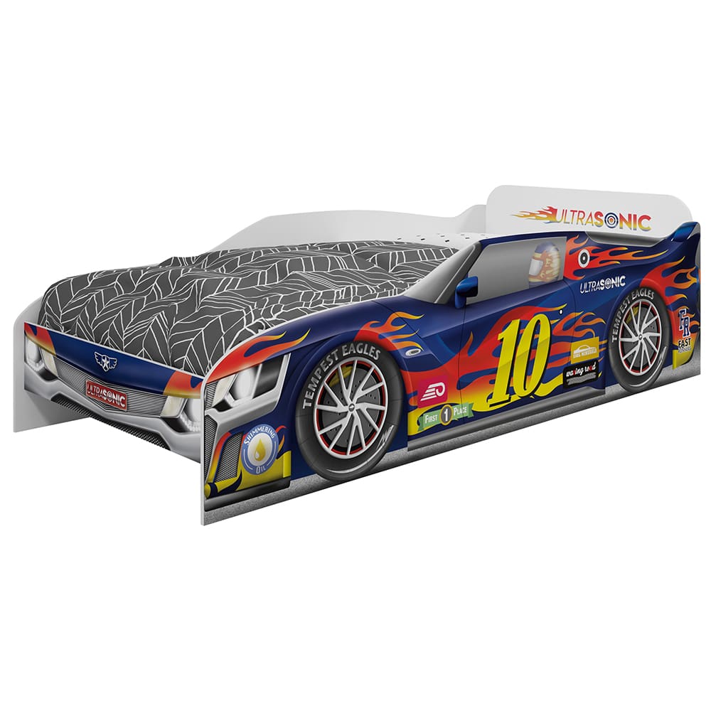 Cama Infantil Móveis Estrela Ultrassonic - Branca/Azul - 1