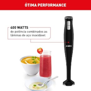 Mixer Arno Turbomix Pro 3 em 1 MX31 400W – Preto