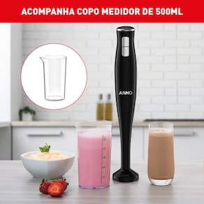 Mixer Arno Turbomix Pro 3 em 1 MX31 400W – Preto