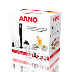 Mixer Arno Turbomix Pro 3 em 1 MX31 400W – Preto