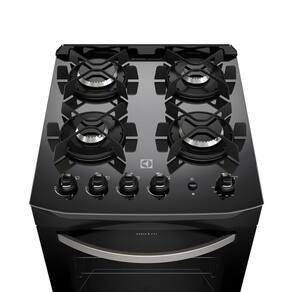 Fogão Electrolux 4 Bocas 52LPV com Mesa de Vidro e Acendimento Automático Bivolt - Preto