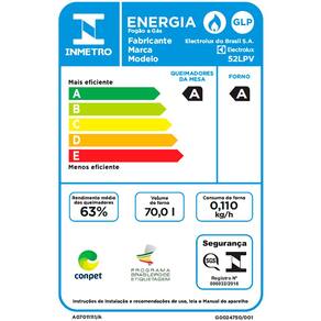 Fogão Electrolux 4 Bocas 52LPV com Mesa de Vidro e Acendimento Automático Bivolt - Preto