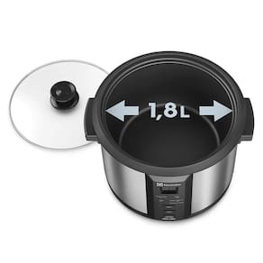 Panela Elétrica Multiuso Electrolux Chef ECC20 Digital 1,8 L Preta/Inox
