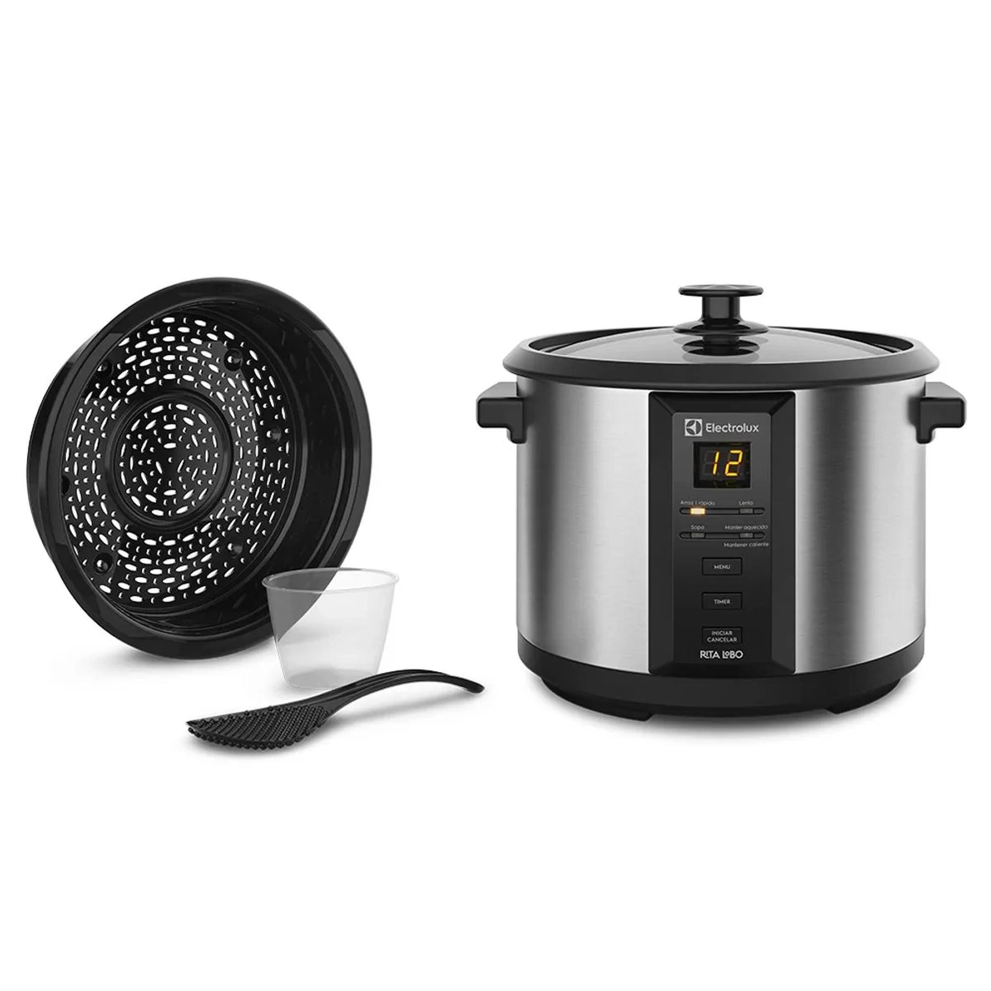 Panela Elétrica Multiuso Electrolux Chef ECC20 Digital 1,8 L Preta/Inox - 220V - 3