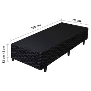 Base Box Queen Size Umaflex Fascinium 54x79x198 cm - Preto/Branco - 1