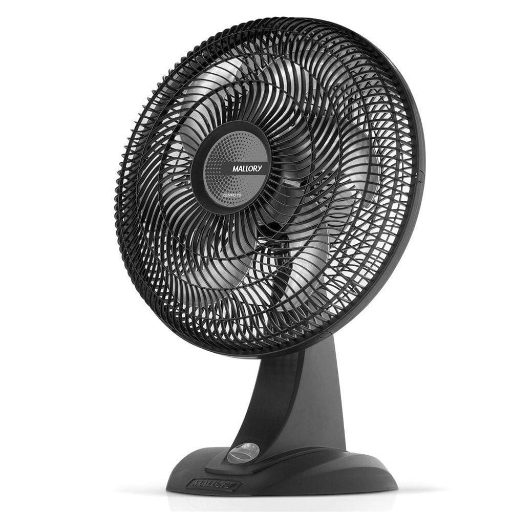 Ventilador de Mesa Mallory Olimpo TS com 3 Velocidades - Preto/Grafite - 220v - 1