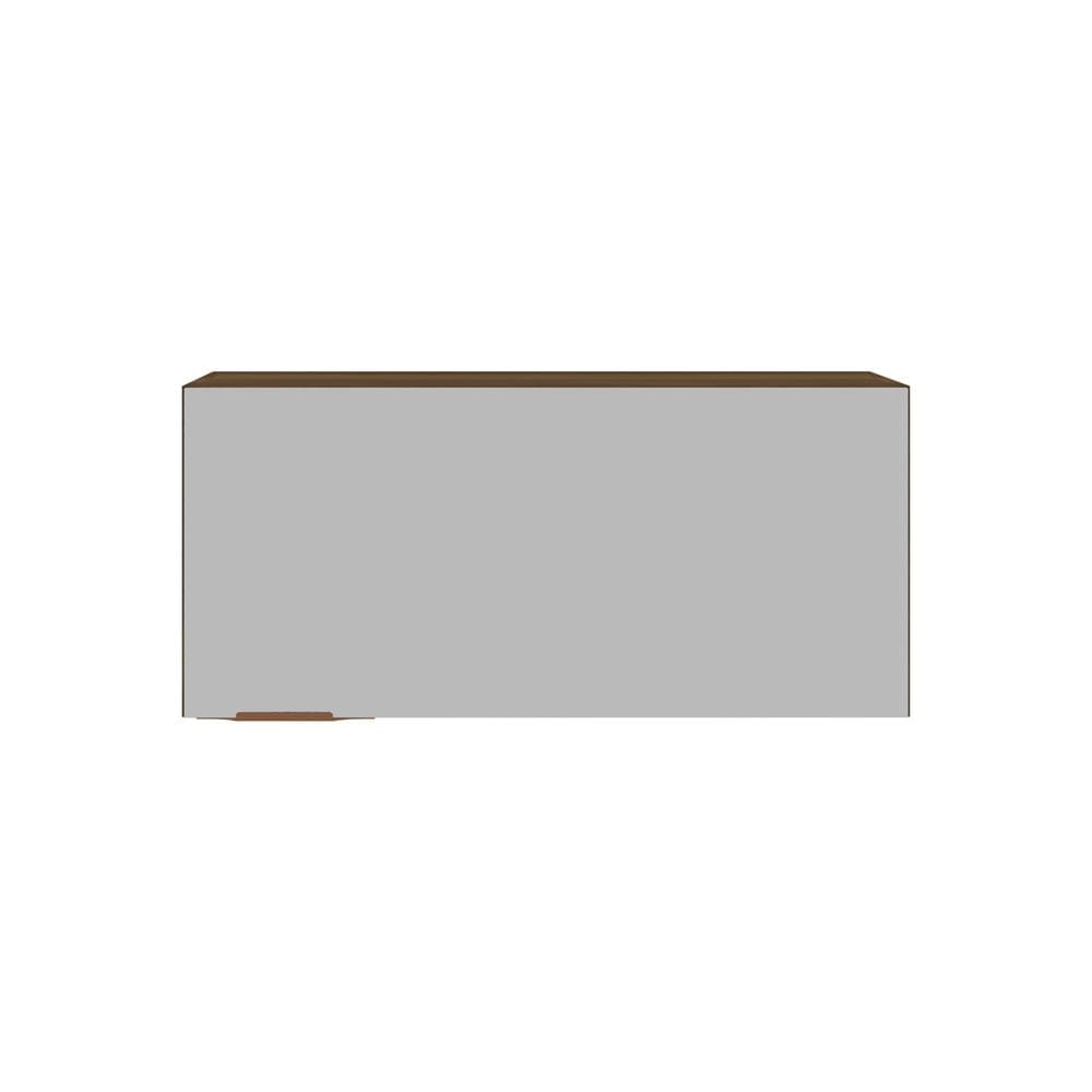 Armário de Geladeira Bartira Línea com 1 Porta - 80cm de largura - Nogueira/Platinum - 2