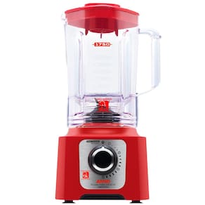 Liquidificador Arno Power Max 1400 Limpa Fácil LN56 Vermelho 1400W com 15 Velocidades