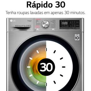 Lava e Seca LG 11Kg/7Kg Smart VC4 com Inteligência Artificial AI DD™ CV5011TS4 - Inox
