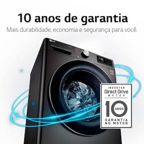 Lava e Seca LG 11Kg/7Kg Smart VC4 com Inteligência Artificial AI DD™ CV5011TS4 - Inox
