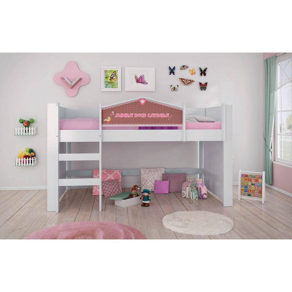 Cama Infantil Pura Magia Doce Casinha Play 10288 – Branco - Branco - 1