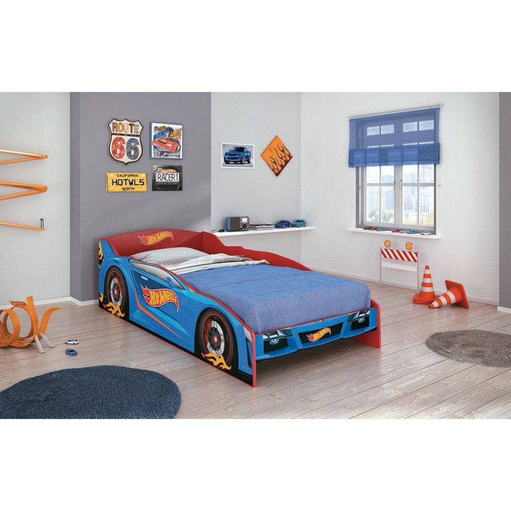 Cama Infantil Pura Magia Hotwheels Plus com Aerofólio 10337 – Vermelho - Vermelho - 1