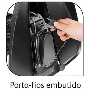Ventilador Arno Silence Force VF40 - Preto/Prata