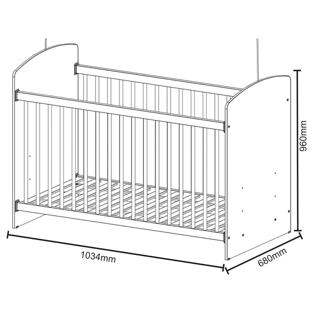 Berço Simbal Brincar 7734 - Branco - 2