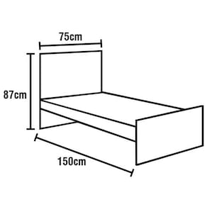 Cama Infantil J e A Móveis Iris – Branco - 1