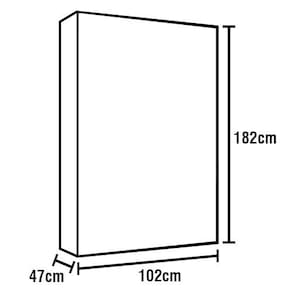Roupeiro Infantil J e A Móveis Lara Patati Patatá com 2 Portas e Cantoneira – Azul/Branco - 2