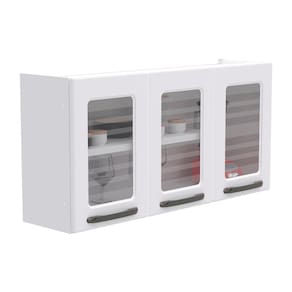 Armário Colormaq Titanium com 3 Portas com Vidro