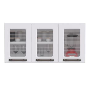 Armário Colormaq Titanium com 3 Portas com Vidro