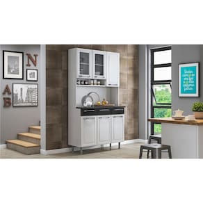 Cozinha Compacta Itatiaia Prisma com 6 Portas e 3 Gavetas - 105cm de largura